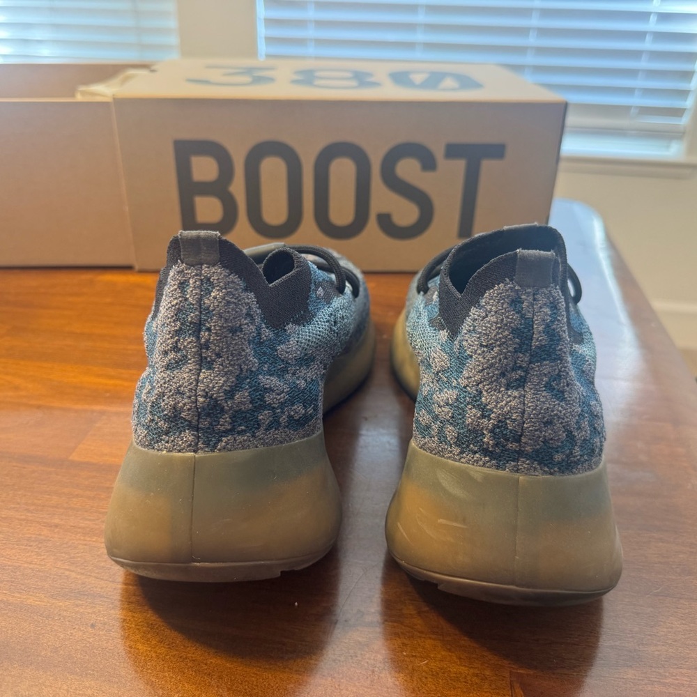 Adidas Yeezy Boost 380 Black Blue Sneakers - Picture 6 of 9